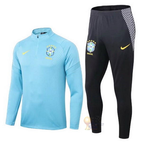 Calcio Maglie Giacca Brasile 2020 Blu